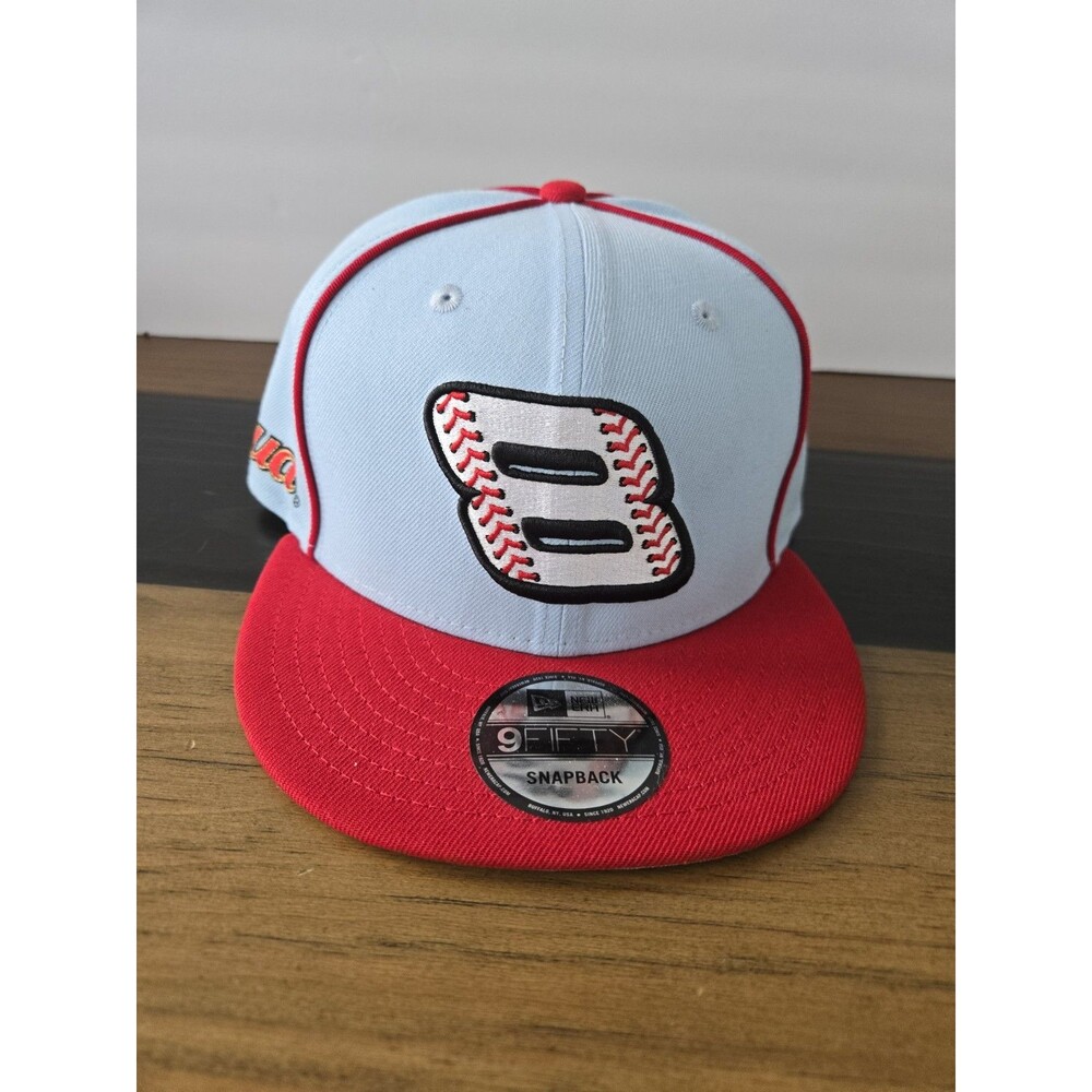 NWT Dale Earnhardt Jr. 8 New Era  Budweiser Baseball 9FIFTY Snapback Hat Lt Blue